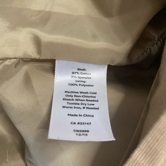 Talbots tan linen skirt size 6 - Picture 4 of 5